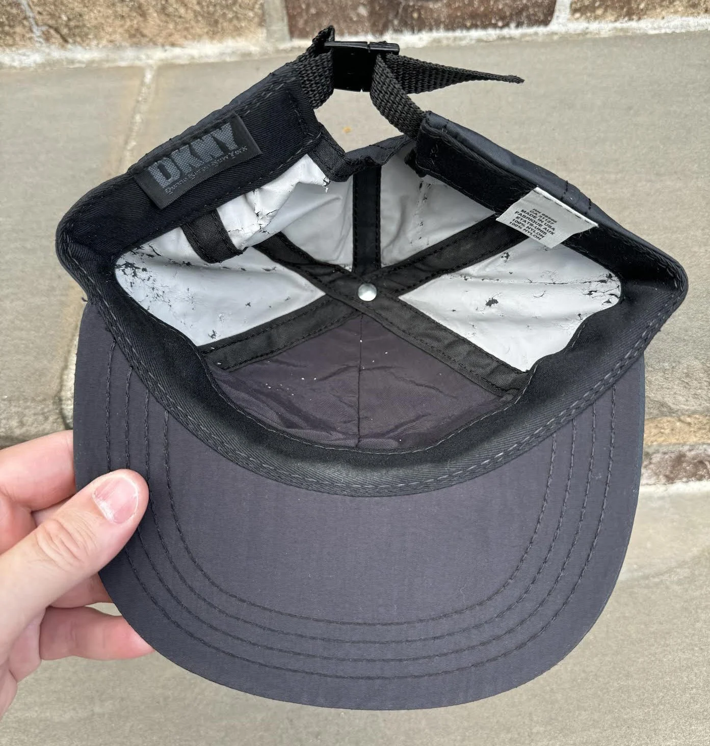 Vintage DKNY Tech USA Black / Red Nylon Hat — RootsBK